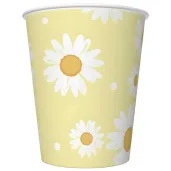 xx zta gd kubeczki papierowe zolte stokrotki 250 ml 6 szt