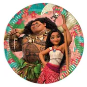 xx zta talerzyki papierowe moana 20 cm 8 szt