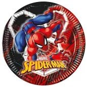 xx zta talerzyki papierowe spiderman world of web 20 cm 8 szt