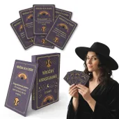 zabawa na andrzejki karty do gry wrozby andrzejkowe astro zodiak talia z pudelkiem 27 szt