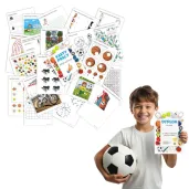 zabawa na urodziny sportowe karty pracy zadania dla dzieci lamiglowki kolorowanki dyplom