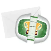 zaproszenia pilka nozna stadion 14 8 x 10 5 cm 6 szt