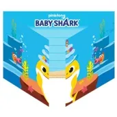 zaproszenia urodzinowe baby shark amscan 8 szt