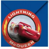 zaproszenia urodzinowe cars the legend of the track procos 6 szt