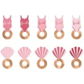 znaczniki na kieliszki wieczor panienski rozowy partydeco 10 szt