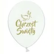 balon chrzest swiety zloty bialy adikbal 12 5 szt