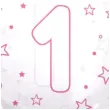 balon cyfra 1 rozowa transparentny tuban 18 orb
