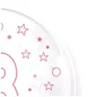 balon cyfra 8 rozowa transparentny tuban 18 orb