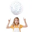 balon cyfra 9 niebieska transparentny tuban 18 orb