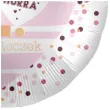 balon foliowy 1 mam roczek bialo rozowy premioloon 17 rnd
