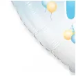 balon foliowy 1 urodziny baloniki blekitno bialy gradient 18 hrt