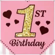balon foliowy 1 urodziny rozowy godan 18 rnd