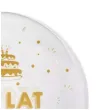 balon foliowy 100 lat zlote przezroczysty tuban 18 orb