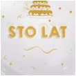balon foliowy 100 lat zlote przezroczysty tuban 18 orb