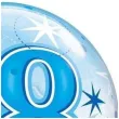 balon foliowy 18 urodziny gwiazdki niebieski qualatex bubbles 22 orb