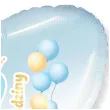 balon foliowy 2 urodziny baloniki blekitno bialy gradient 18 hrt