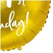 balon foliowy 21st birthday zloty partydeco 18 rnd