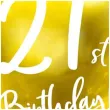 balon foliowy 21st birthday zloty partydeco 18 rnd