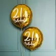 balon foliowy 21st birthday zloty partydeco 18 rnd