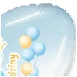 balon foliowy 3 urodziny baloniki blekitno bialy gradient 18 hrt