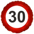 balon foliowy 30 urodziny traffic birthday 18 rnd