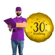 balon foliowy 30 urodziny zloty 18 rnd