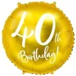 balon foliowy 40 urodziny 40th birthday zloty partydeco 18 rnd