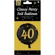 balon foliowy 40 urodziny classy party zloto czarny pd party 18 rnd