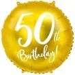 balon foliowy 50 urodziny 50th birthday zloty partydeco 18 rnd