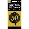 balon foliowy 50 urodziny classy party zloto czarny pd party 18 rnd