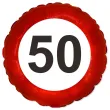 balon foliowy 50 urodziny traffic birthday 18 rnd