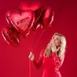 balon foliowy 8 marca czerwony 18 hrt