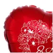 balon foliowy 8 marca czerwony 18 hrt