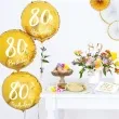 balon foliowy 80 urodziny 80th birthday zloty partydeco 18 rnd