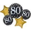 balon foliowy 80 urodziny sparkling celebration amscan zestaw
