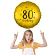 balon foliowy 80 urodziny zloty 18 rnd