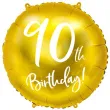 balon foliowy 90 urodziny 90th birthday zloty partydeco 18 rnd
