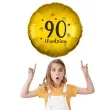 balon foliowy 90 urodziny zloty 18 rnd
