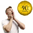 balon foliowy 90 urodziny zloty 18 rnd
