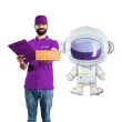 balon foliowy astronauta partypal 23 shp