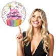 balon foliowy babeczka happy birthday amscan 18 rnd