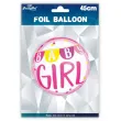 balon foliowy baby girl baner rozowy partypal 18 rnd