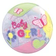 balon foliowy baby girl motylki qualatex bubbles 22 orb