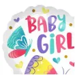 balon foliowy baby girl motylki w sercu amscan 18 hrt