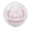 balon foliowy baby shower girl rozowo bialy tuban 18 orb