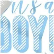 balon foliowy baby shower its a boy blekitny unique 18 rnd