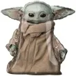 balon foliowy baby yoda the mandalorian amscan 31 shp