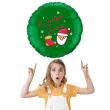 balon foliowy bajeczne swieta wesolych swiat mikolaj zielony 18 rnd