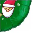 balon foliowy bajeczne swieta wesolych swiat mikolaj zielony 18 rnd