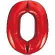 balon foliowy beauty and charm cyfra 0 czerwony godan 33 dgt